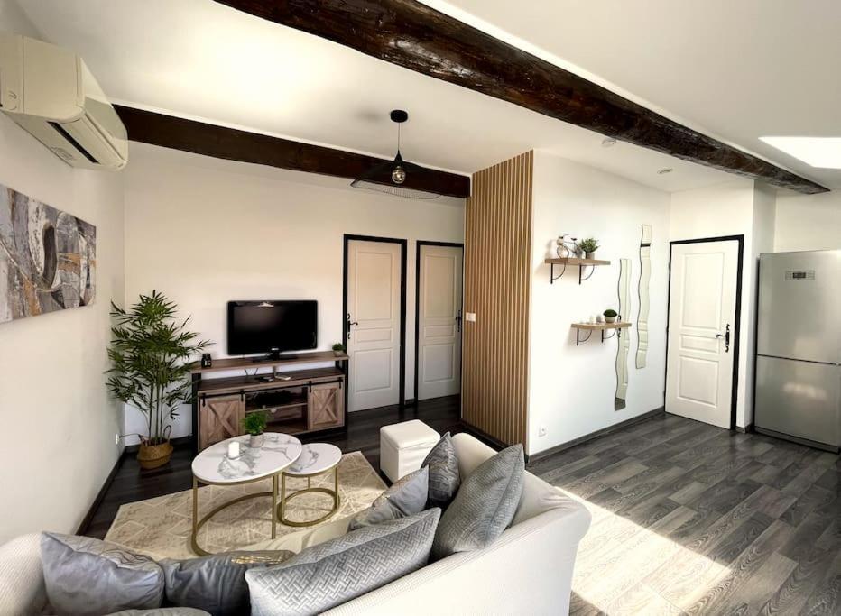 Appartamento Charme Urbain Sous Les Toits-Terrasse/Clim/Parking Béziers Esterno foto